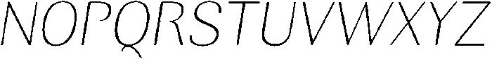 RundaleRound ThinItalic otf (100) Font UPPERCASE