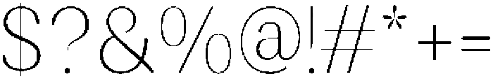 RundaleRound ThinSemCond otf (100) Font OTHER CHARS