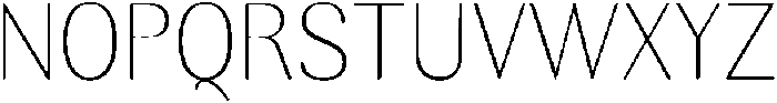 RundaleRound ThinSemCond otf (100) Font UPPERCASE
