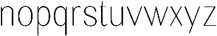 RundaleRound ThinSemCond otf (100) Font LOWERCASE
