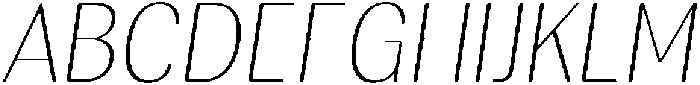 RundaleRound ThinSemCondIta otf (100) Font UPPERCASE