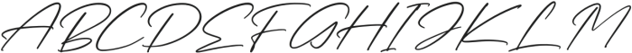 Rundreams Signature Italic otf (400) Font UPPERCASE