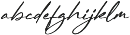 Rundreams Signature Italic otf (400) Font LOWERCASE