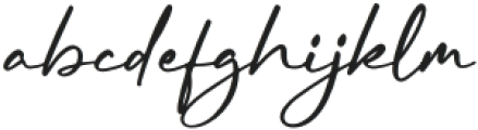 Rundreams Signature otf (400) Font LOWERCASE