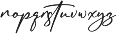 Rundreams Signature otf (400) Font LOWERCASE