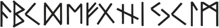 Rune Font 2 otf (400) Font LOWERCASE