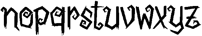 Rune Witch otf (400) Font LOWERCASE