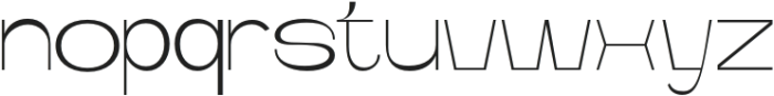Runex Extra Light otf (200) Font LOWERCASE