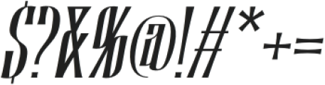 Runholdy Italic otf (400) Font OTHER CHARS