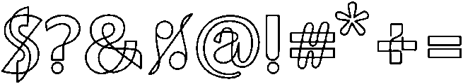 Runner otf (400) Font OTHER CHARS