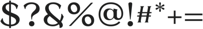 Runoka Regular otf (400) Font OTHER CHARS