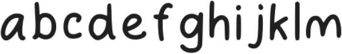 Rupupu Regular otf (400) Font LOWERCASE