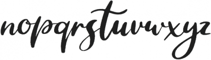 Rusarian Rough otf (400) Font LOWERCASE