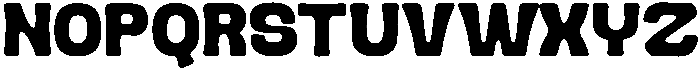 Rush Regular otf (400) Font UPPERCASE