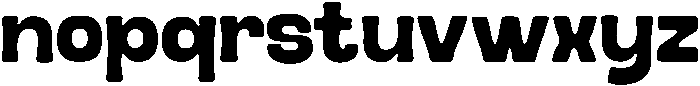 Rush Regular otf (400) Font LOWERCASE
