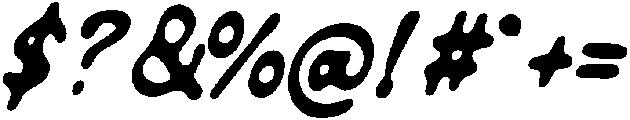 Rush Tension Blur otf (400) Font OTHER CHARS