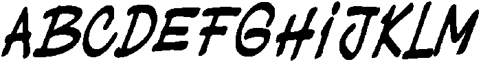 Rush Tension Regular otf (400) Font UPPERCASE