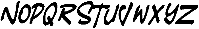 Rush Tension Regular otf (400) Font UPPERCASE