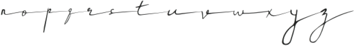 Rush Twist Signature Italic otf (400) Font LOWERCASE