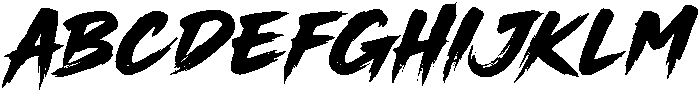 Rush Zone otf (400) Font UPPERCASE