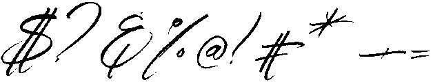 Rush otf (400) Font OTHER CHARS