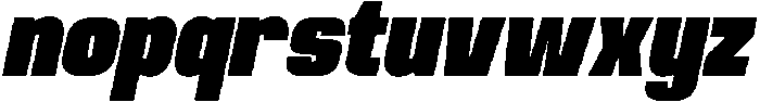 Rushel Italic otf (400) Font LOWERCASE