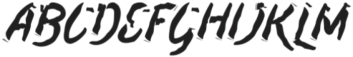 Rushfix Regular otf (400) Font UPPERCASE