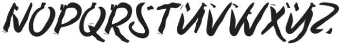 Rushfix Regular otf (400) Font UPPERCASE