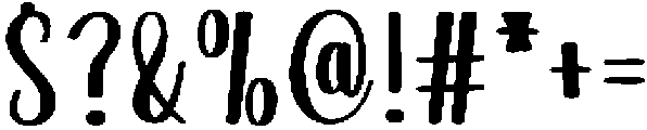 Rushing Regular otf (400) Font OTHER CHARS
