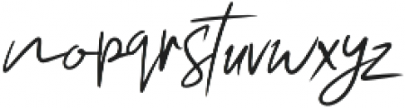 Rushink Signature otf (400) Font LOWERCASE