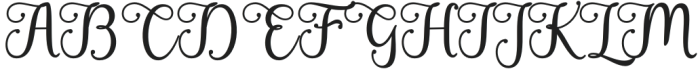 Rushting Regular otf (400) Font UPPERCASE