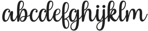 Rushting Regular otf (400) Font LOWERCASE