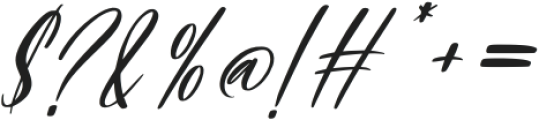 Rusliny Script Italic otf (400) Font OTHER CHARS