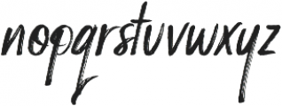 Russell Alternative Italic otf (400) Font LOWERCASE
