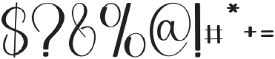 Rustic Charming Regular otf (400) Font OTHER CHARS