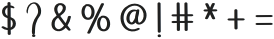 Rustic Decoration Regular otf (400) Font OTHER CHARS