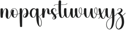 Rustic Elegant Regular otf (400) Font LOWERCASE