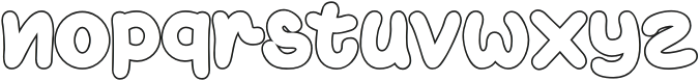 Rustic Rainbow Outline Outline otf (400) Font LOWERCASE