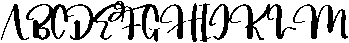 Rustic Regular otf (400) Font UPPERCASE