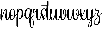 Rustic Regular otf (400) Font LOWERCASE
