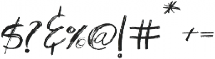 Rustic Script Script otf (400) Font OTHER CHARS