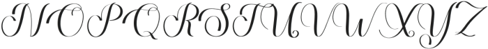 Rustic Signature Regular otf (400) Font UPPERCASE