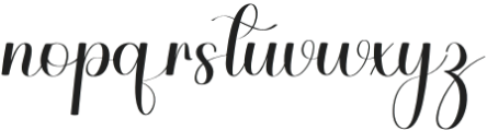 Rustic Signature Regular otf (400) Font LOWERCASE