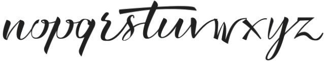 Rustic Truth Regular otf (400) Font LOWERCASE