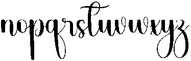 Rustic Wedding Regular otf (400) Font LOWERCASE