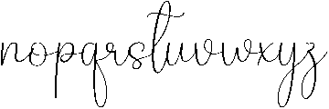 Rustic Wedding Regular otf (400) Font LOWERCASE