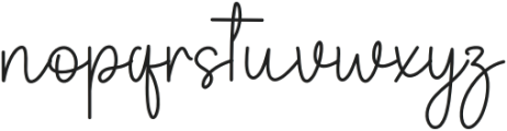 Rustic Wedding Regular otf (400) Font LOWERCASE