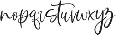 Rustic grace script otf (400) Font LOWERCASE