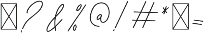 Rustica Italic otf (400) Font OTHER CHARS