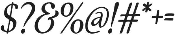 RustiqueSerif-Italic otf (400) Font OTHER CHARS